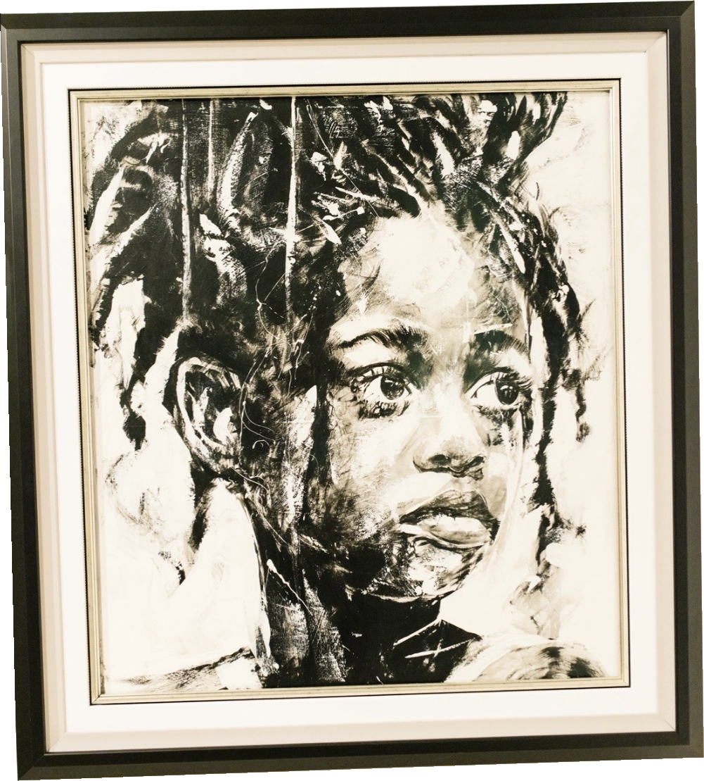 The First Fracture by Yokanna, complete framed work