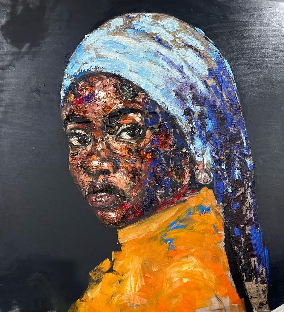 Thabiso Dakamela - Afrocentric study after Vermeer